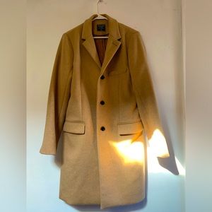 Abercrombie & Fitch Tan/Light Brown Topcoat - Size M - NWOT New Without Tags